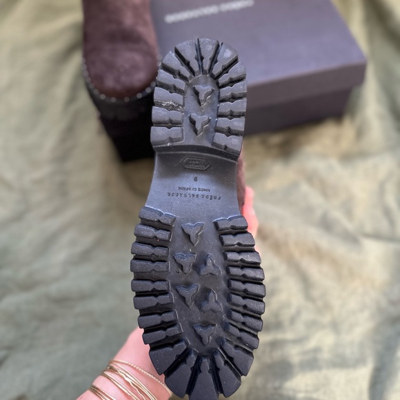 Freda Salvador Dark Brown Ankle Booties - Picture 6 of 7